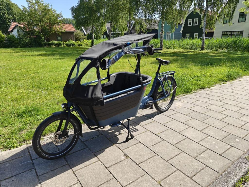 Winora Bakfiets met regentent, Fietsen en Brommers, Fietsen | Bakfietsen, Ophalen, Zo goed als nieuw, 4 kinderen of meer