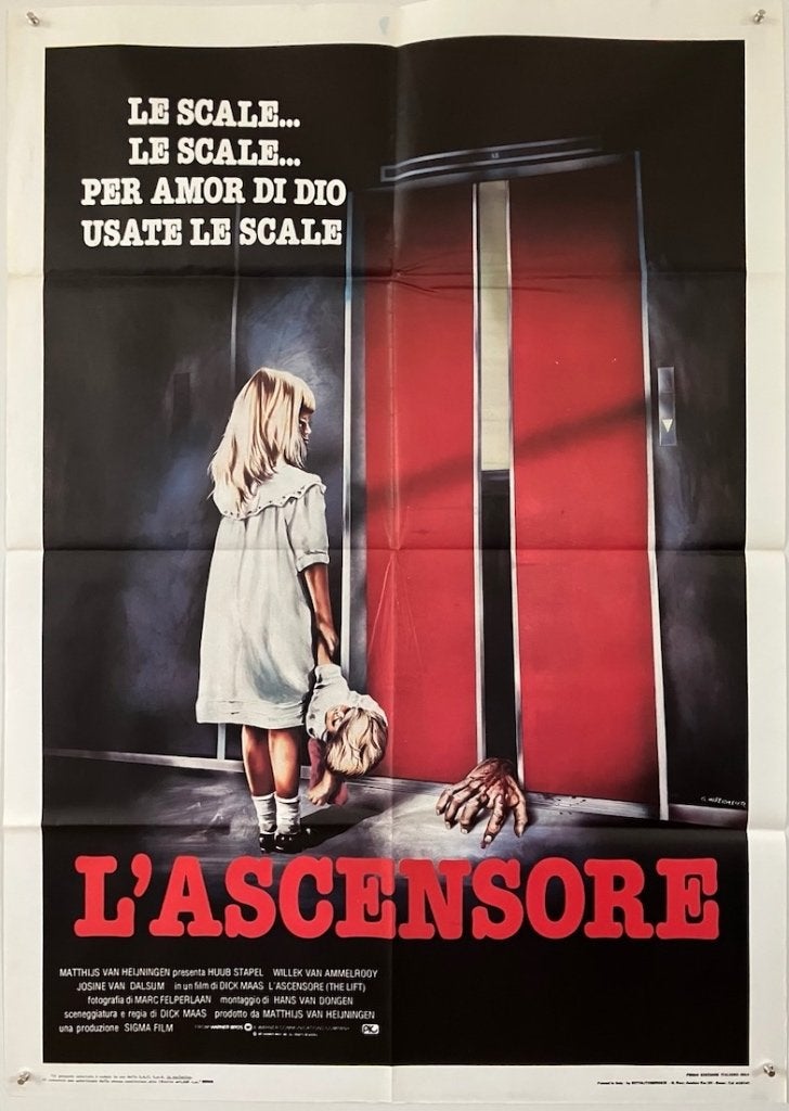 De Lift (1983) - Dick Maas - Originele filmposter, Verzenden, Gebruikt, A1 t/m A3, Film en Tv