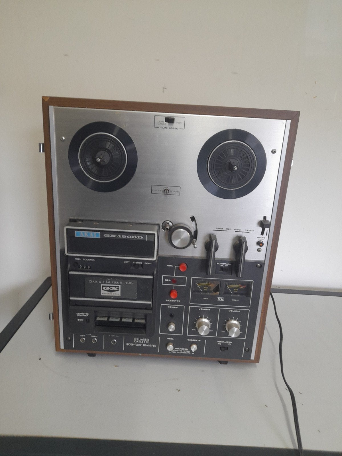 Akai bandrecorder GX-1900D, Ophalen, Bandrecorder, Met stofkap
