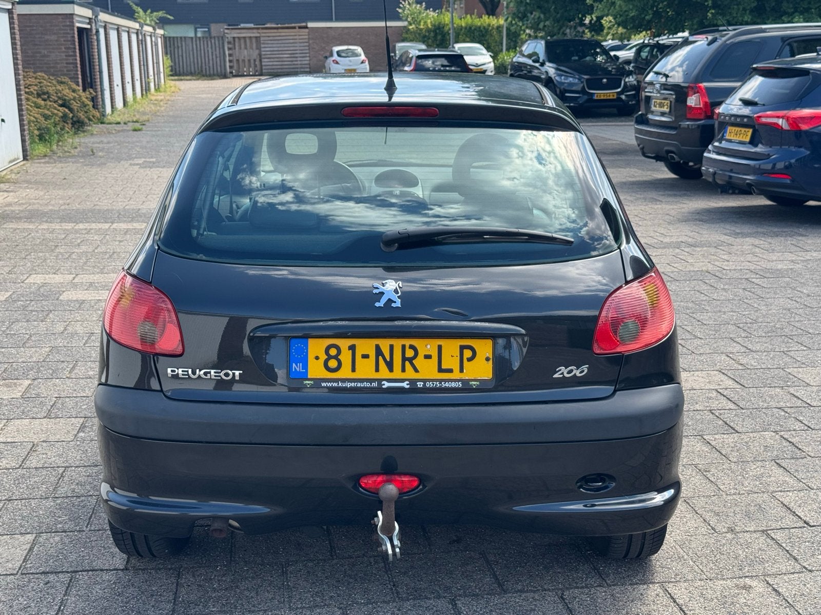 Peugeot 206 1.6 16V Gentry 3D 2004 Zwart, Auto's, Peugeot, Voorwielaandrijving, 40 €/maand, Zwart, Bedrijf