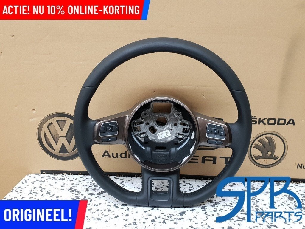 BEETLE 5C MULTI MF LEDEREN STUUR Stuurwiel leder LH8Z LEER, Gebruikt, Volkswagen, Ophalen of Verzenden, Volkswagen
