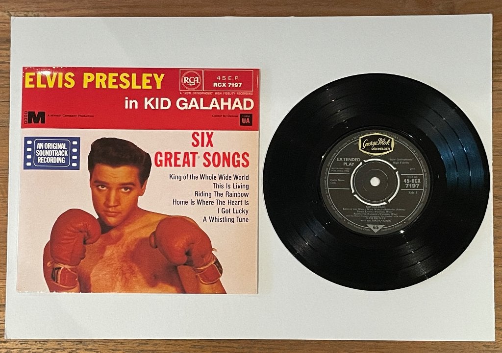 Elvis Presley - Kid Galahad - UK - NEAR MINT, 7 inch, Zo goed als nieuw, EP, Fotohoes