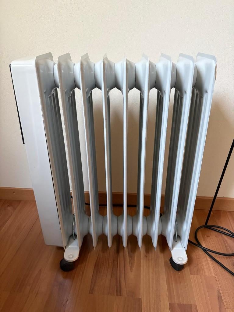 Elektrische olieradiator kachel – verrijdbaar – thermostaat, Ophalen, Elektrisch, Overige soorten