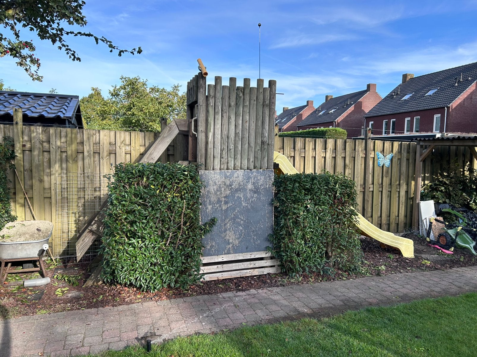 Gratis, compleet, of alleen glijbaan, Kinderen en Baby's, Ophalen, Hout