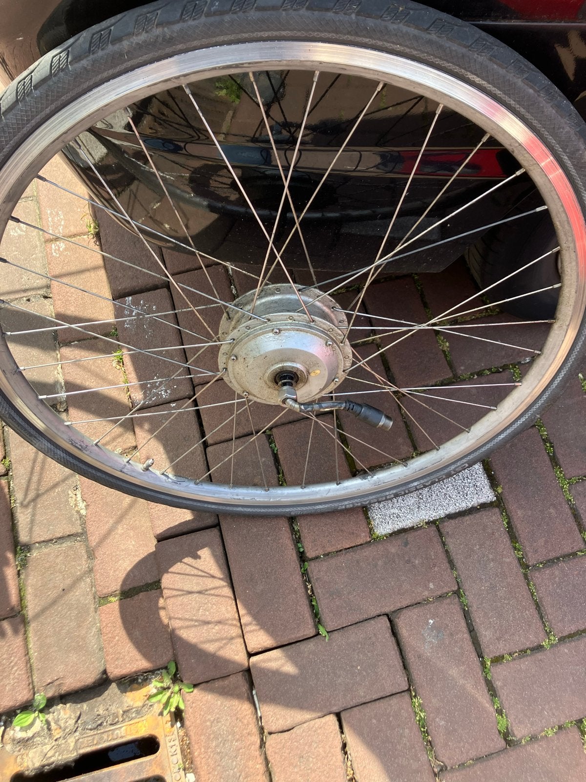 Voorwiel met motor voor elektrische fiets, Ophalen, Gebruikt, Elektrische fiets, Motor