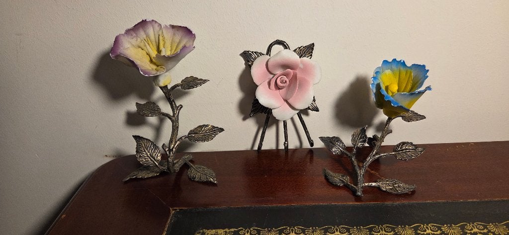 Porselein bloemen Capodimonte, Ophalen of Verzenden