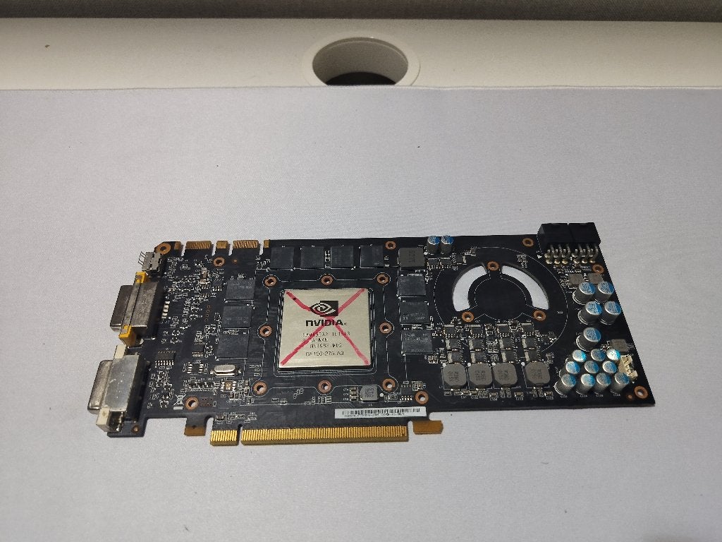 PCB Asus GTX 470  -  100% Goed GDDR5 (MATS), Ophalen, Samsung