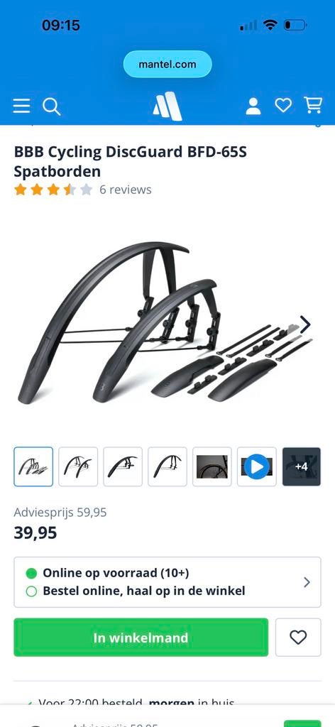 Bbb spatborden set, Ophalen, Zo goed als nieuw