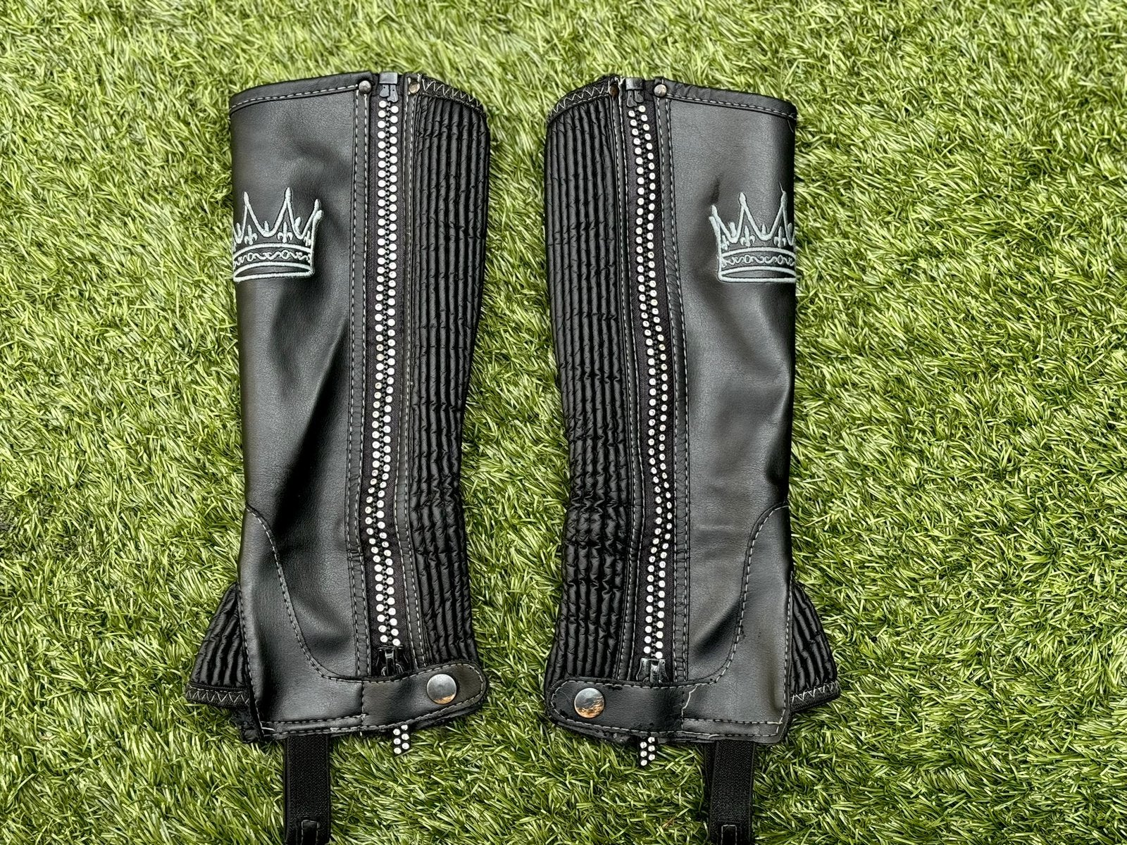 Chaps met diamantjes, Gebruikt, Ritssluiting, Dressuur, Ophalen of Verzenden