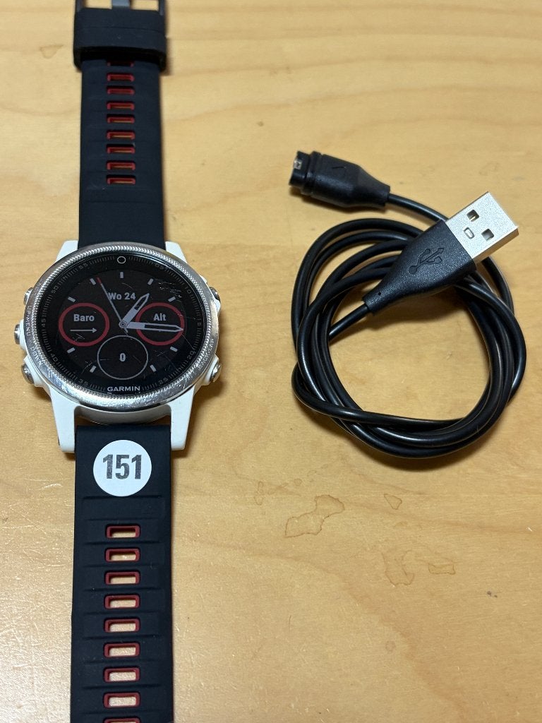 Garmin Fenix 5s (GPSinruil-nr 151), Gebruikt, Hoogte, Wit, Garmin