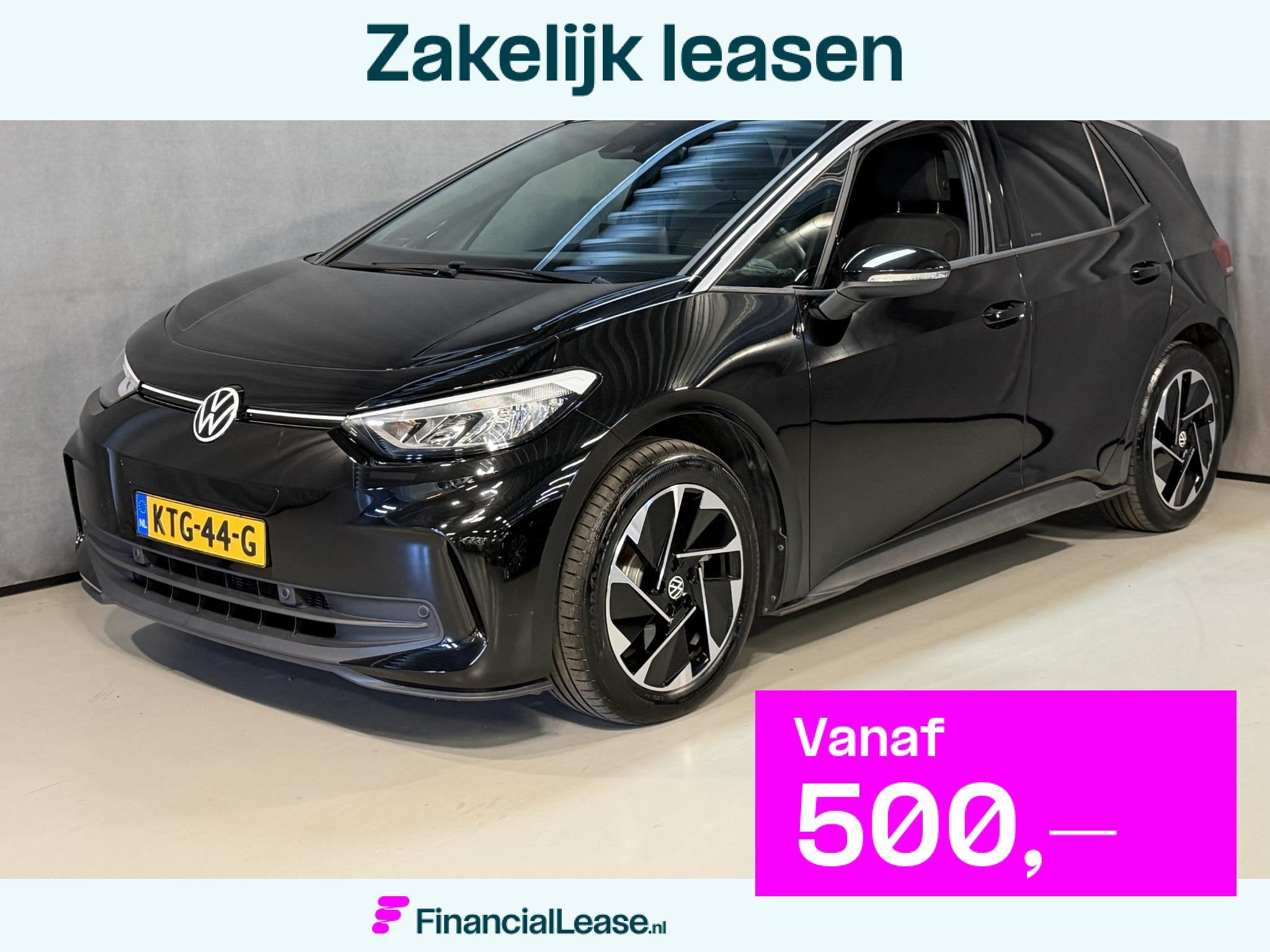 Volkswagen ID.3 Pure 52 kWh 18"/Adaptieve Cruise/Apple Carpl, Automaat, Zwart, Automatische klimaatregeling, ID.3