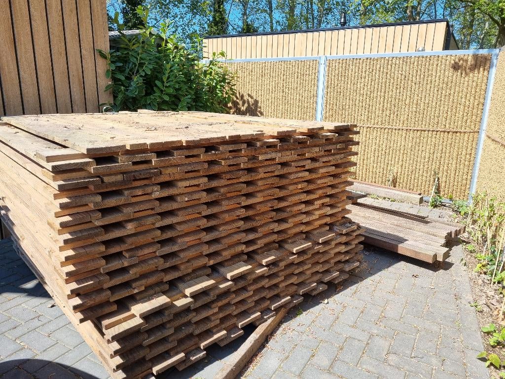 Larik schuttingsdelen, Ophalen, 1 tot 2 meter, 6 meter of meer, Zo goed als nieuw