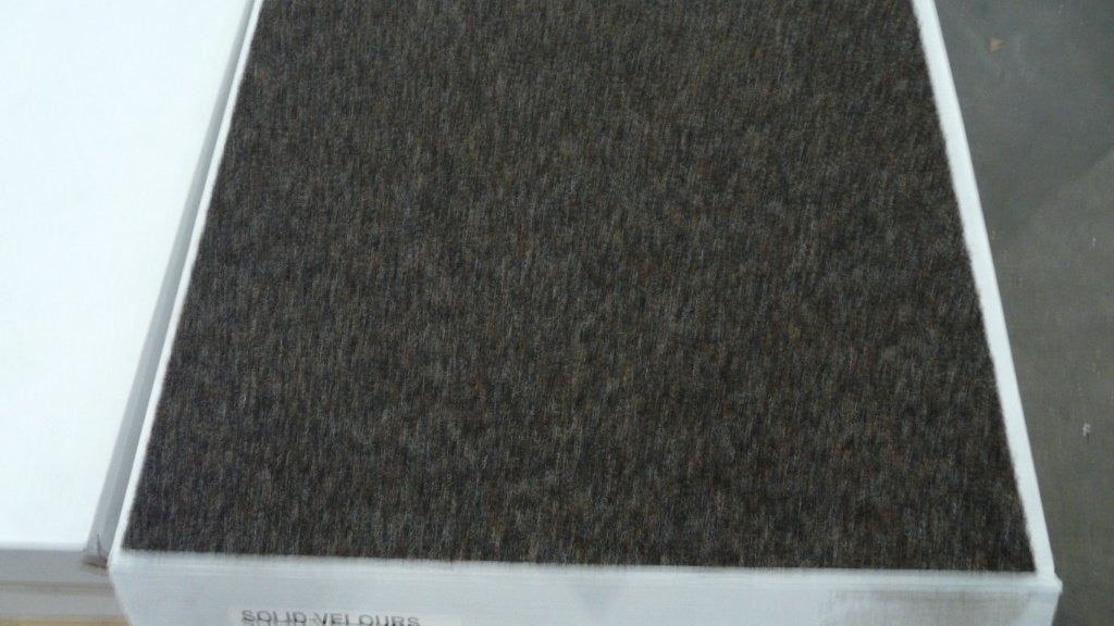 Tapijttegels Solid velours (Partij 87) bruin gemêleerd 20m2, Ophalen, Bruin, Nieuw, Tapijttegels