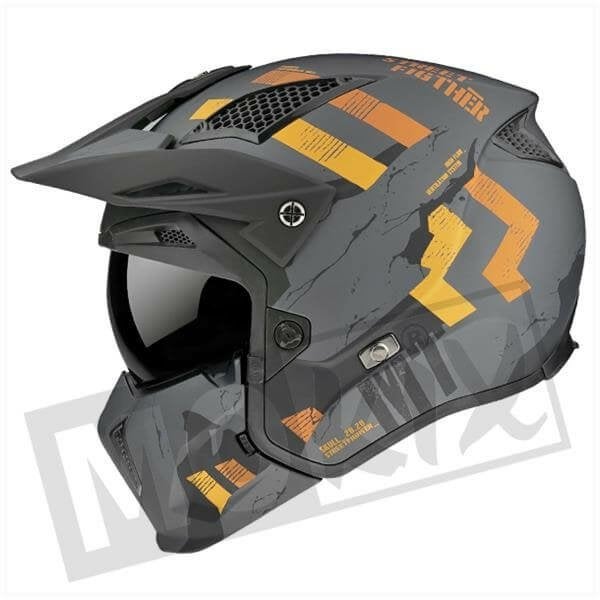 Opruiming MT streetfighter helmen Nu 99,-, Motoren, Dames, Jethelm, L, MT helmen