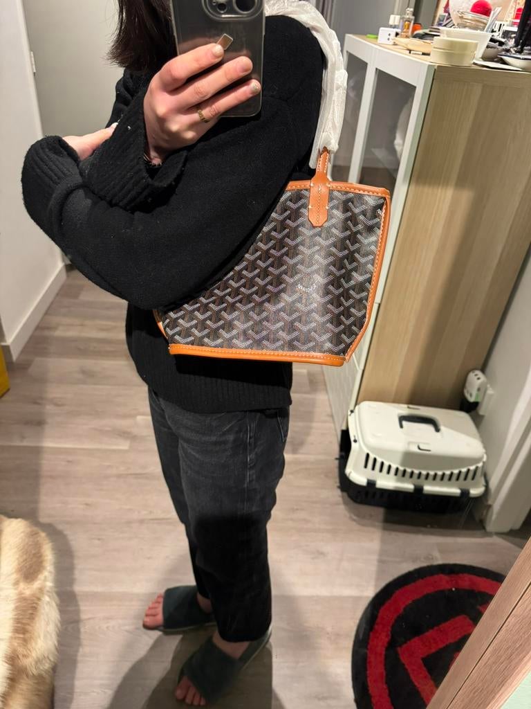 Goyard Bag Brown Mini tote Bag, Ophalen of Verzenden, Nieuw, Bruin, Shopper