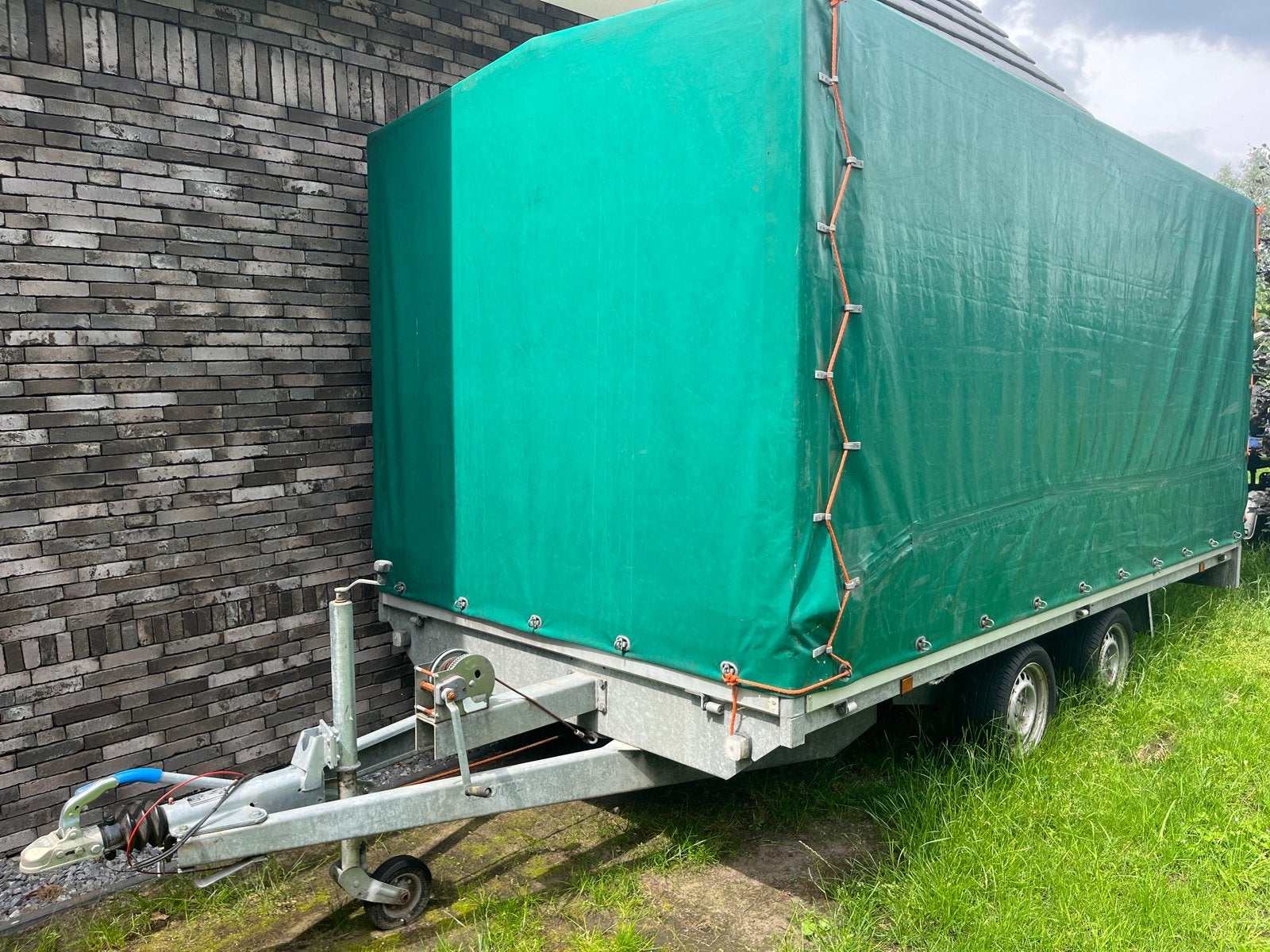 Eduard plateauwagen met huif - 2700 kg, Auto diversen, Aanhangers en Bagagewagens, Ophalen, Gebruikt