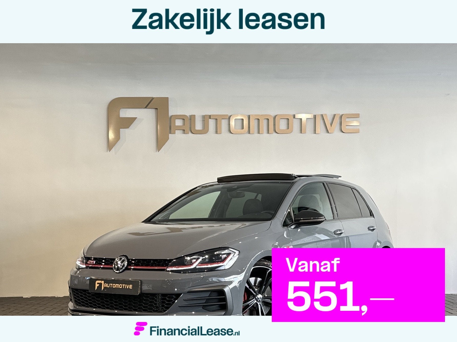 Volkswagen GOLF 2.0 TSI GTI TCR Pano|Akra|Dynaudio|Leer|Memo, 1330 kg, 15 km/l, Gebruikt, Euro 6