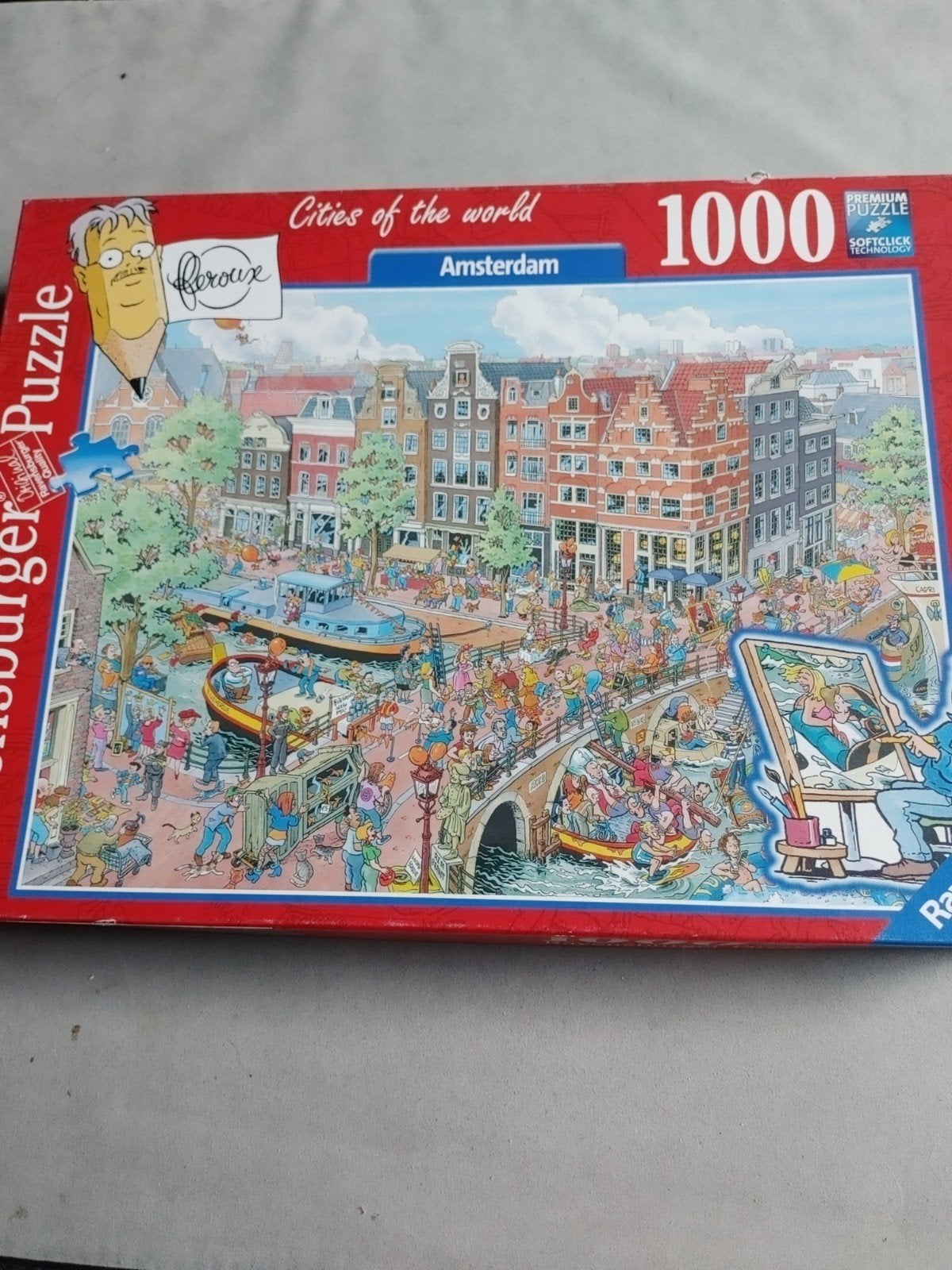 Ravensburger  Cities of the World Amsterdam, Ophalen of Verzenden, 500 t/m 1500 stukjes, Gebruikt, Legpuzzel