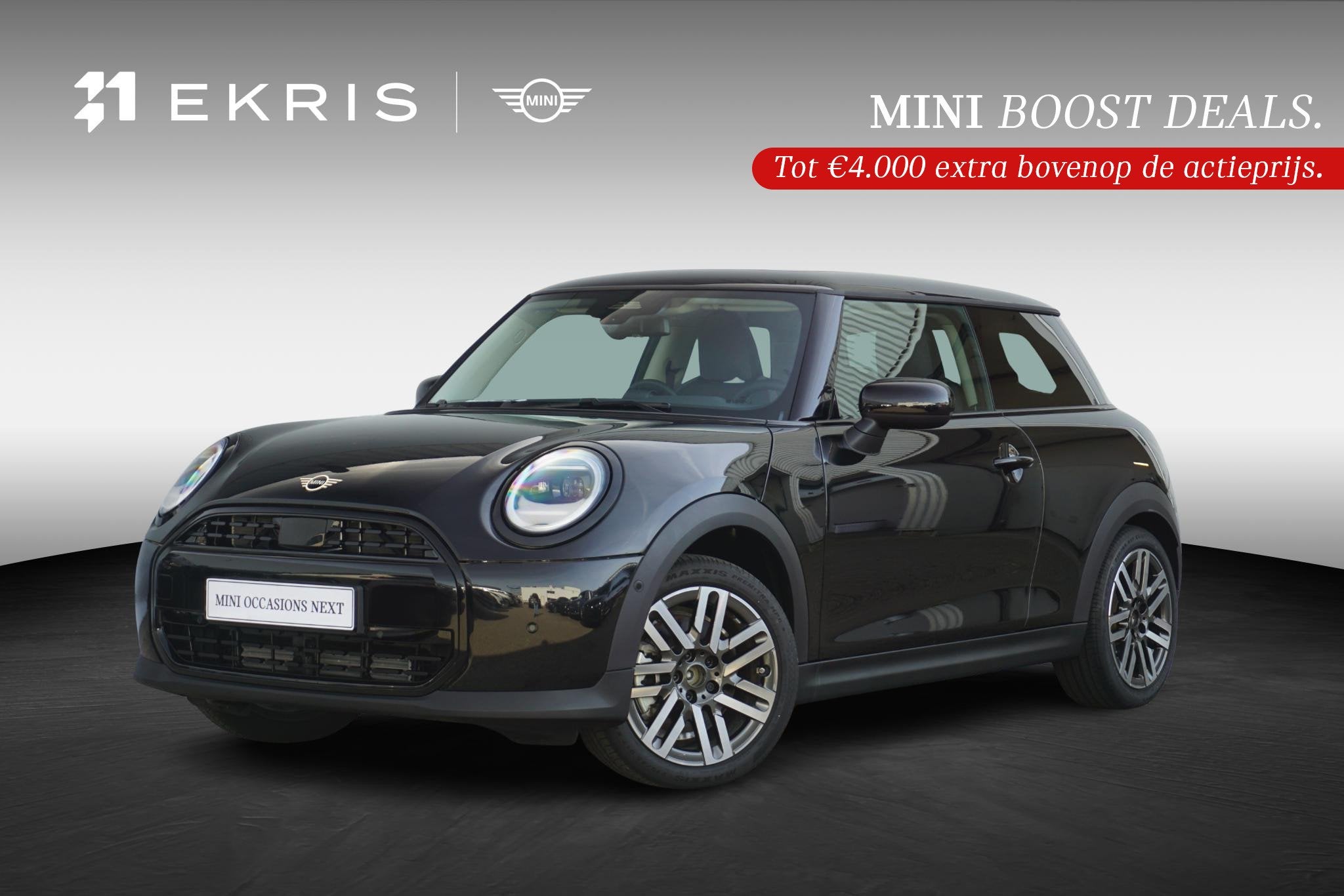 MINI 3-deurs C Classic Trim | Pakket M | Head-Up Display | P, Stoelverwarming, Stof, 156 pk, 4 stoelen