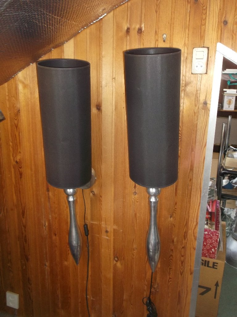 Twee grote 'barok' wandlampen van Brass & Boom, Ophalen of Verzenden, Gebruikt, Stof