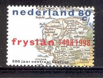 455 - Nederland nvph 1767 postfris , 500 jaar Fryslan, Postzegels en Munten, Verzenden, Na 1940, Postfris