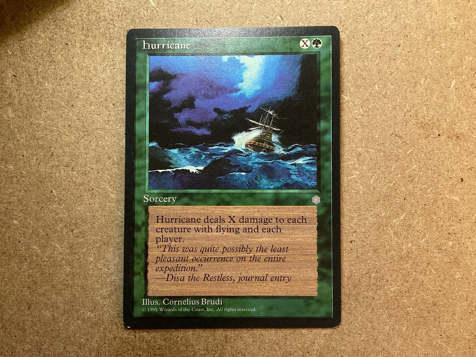 1x Hurricane (Near Mint), Ophalen of Verzenden, Zo goed als nieuw, Losse kaart
