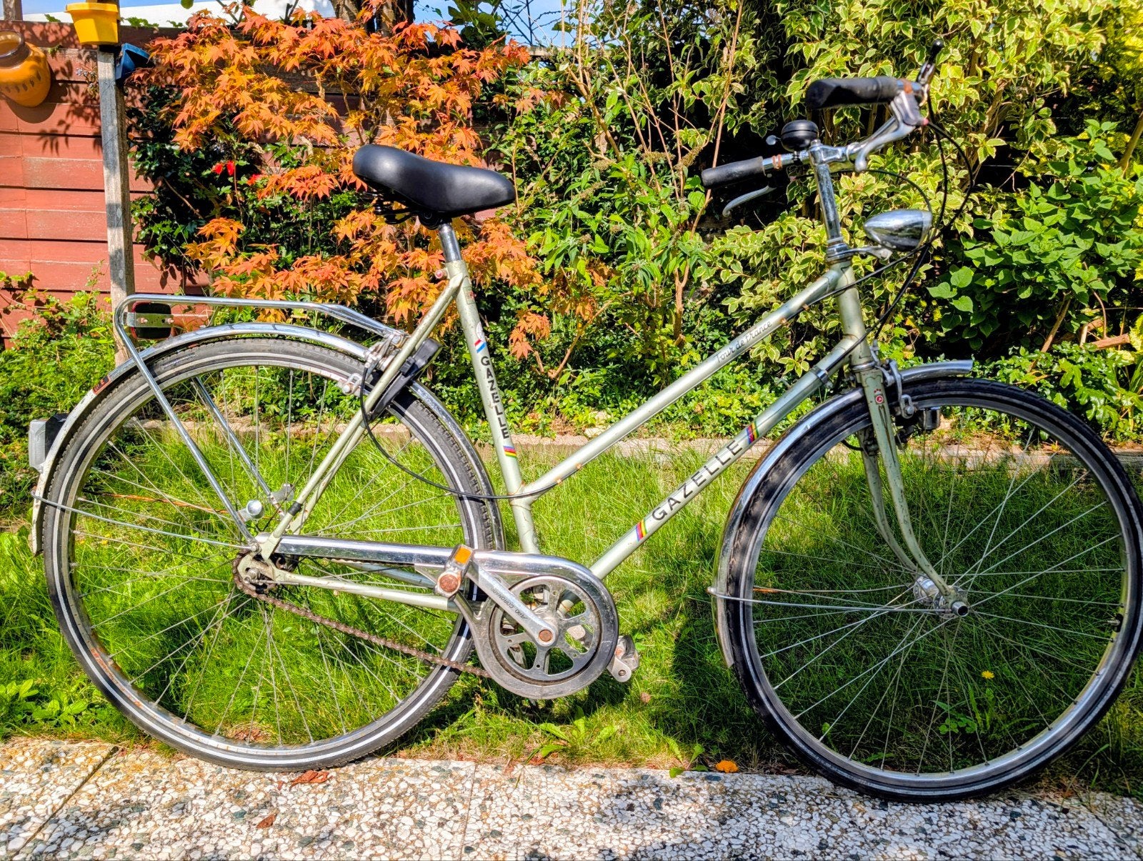 Gazelle Tour de France Damesfiets - 57cm, 3 versnellingen, Ophalen, Gebruikt, Versnellingen, 56 cm of meer
