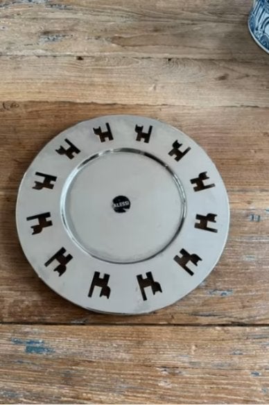 ALESSI Girotondo dienblad schaal  31 a 32 cm CHCS rvs, Overige materialen, Rond, Ophalen of Verzenden, Zo goed als nieuw
