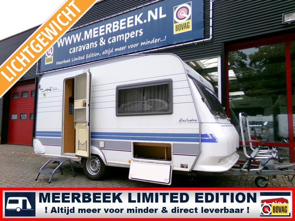 Hobby Excellent 400 +MOVER +VOORTENT +FIETSENDRAGER +BOILER, Caravans en Kamperen, Caravans, Standaardzit, Hobby, Particulier