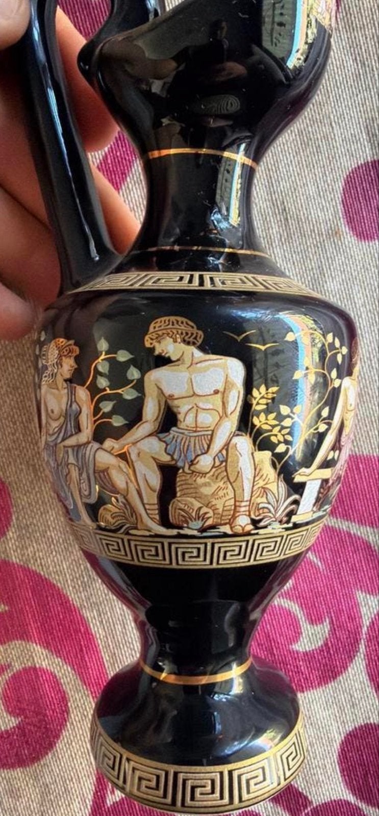 Griekse Vaas met 24K Goud - Padis Hand Made, Ophalen of Verzenden