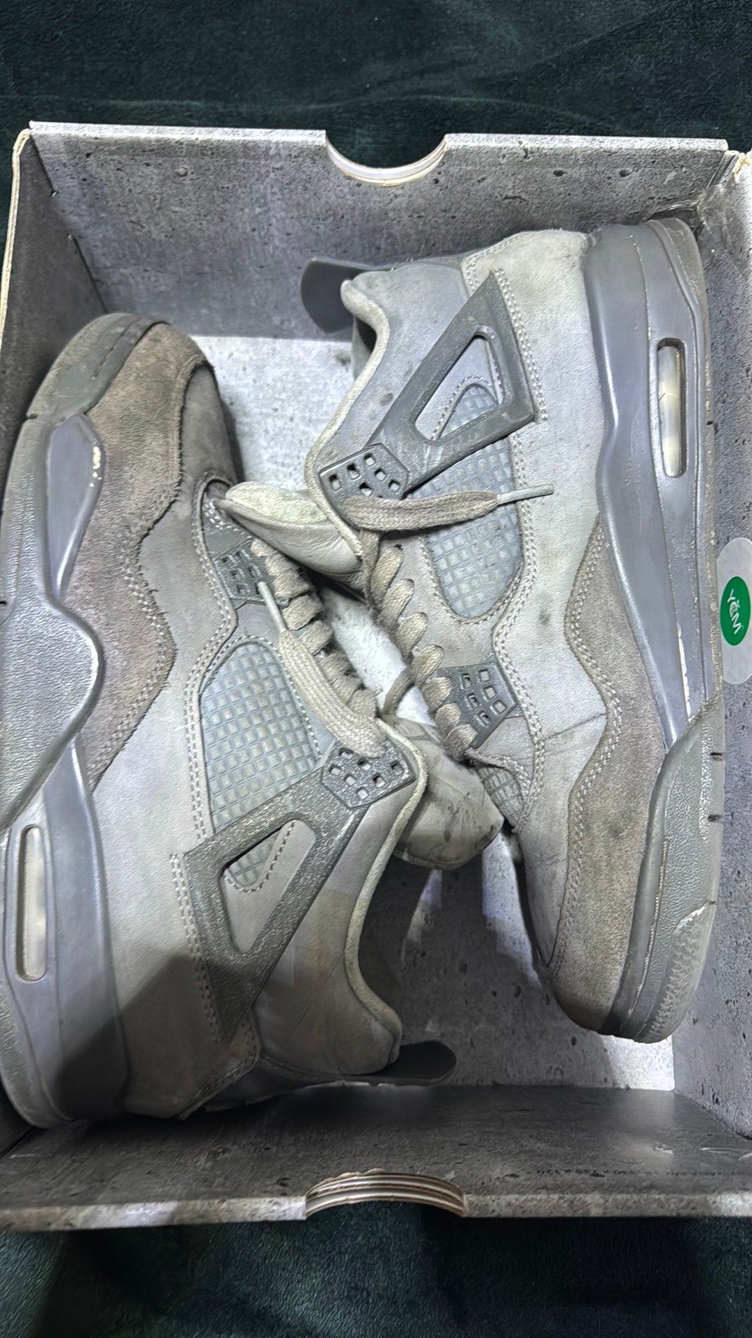 Jordan 4 wet cement, Ophalen, Overige kleuren, Sneakers of Gympen, Gedragen