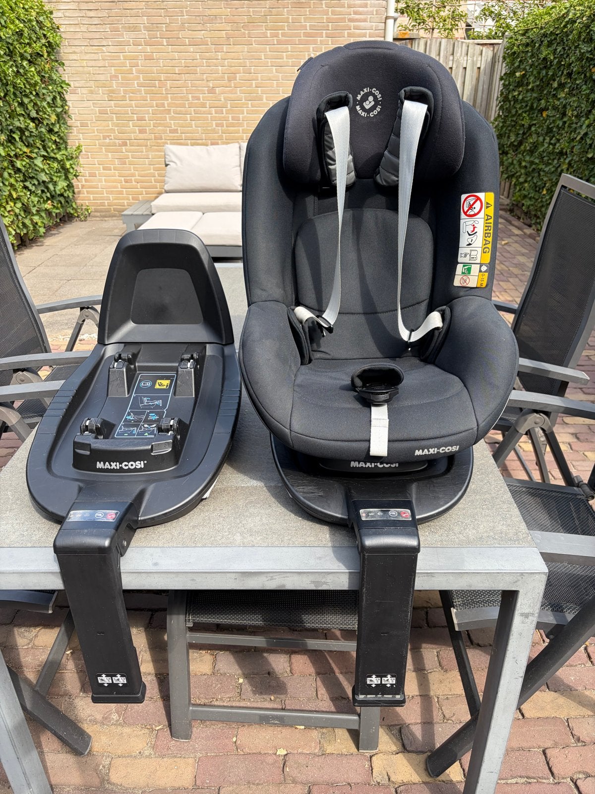 Maxi-Cosi Pearl Pro2 i-Size autostoel met FamilyFix3 base, Kinderen en Baby's, Autostoeltjes, Ophalen, Gebruikt, 0 t/m 18 kg, Isofix