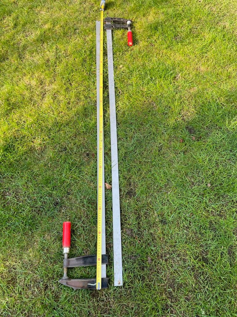 Lange lijmklem 160 cm 2 stuks RVS, Ophalen of Verzenden, Gebruikt