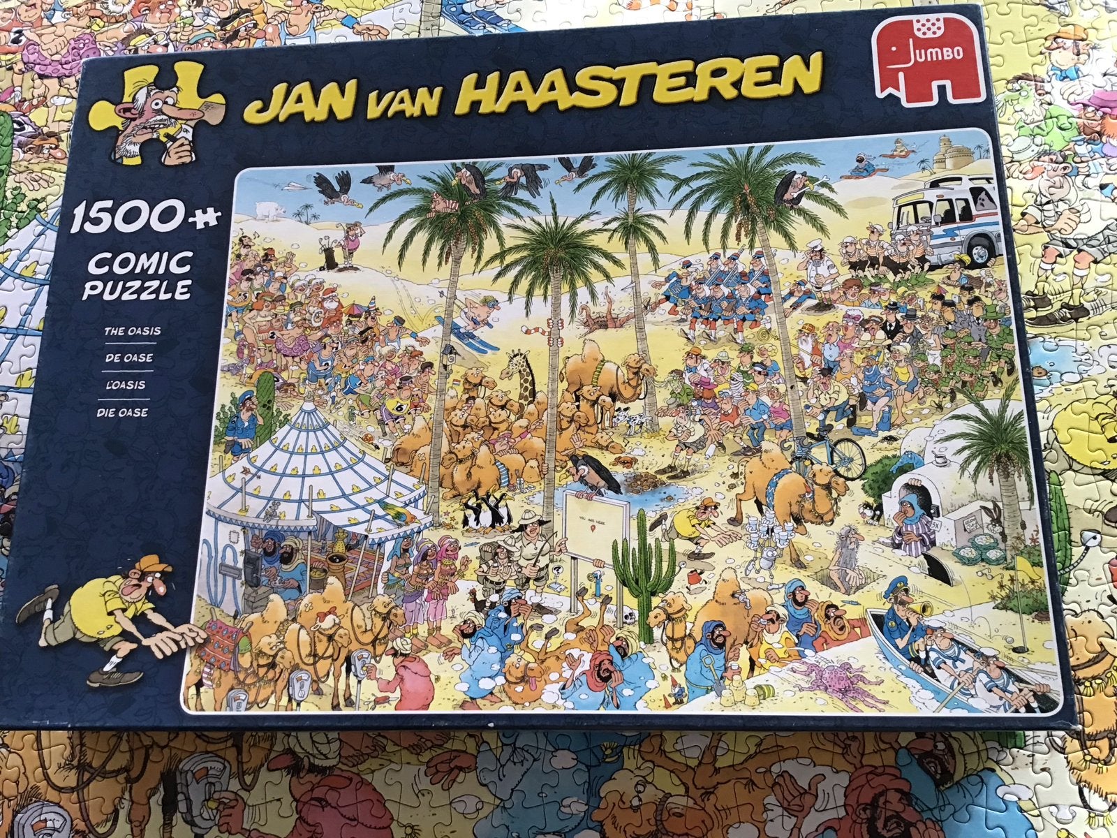 Jan van Haasteren De Oase 1500+ stukjes legpuzzel, Ophalen of Verzenden, Meer dan 1500 stukjes, Zo goed als nieuw, Legpuzzel