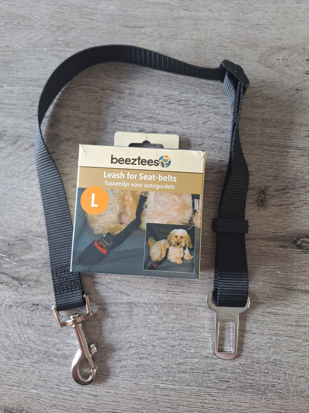 Nieuw: Beestjes autogordel maat L, Ophalen, Nieuw, Hondenriem-accessoire