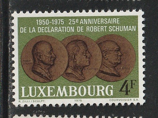 Verenigd Europa 1975 - Luxemburg - Robert Schuman, Ophalen, Postfris, Overige thema's