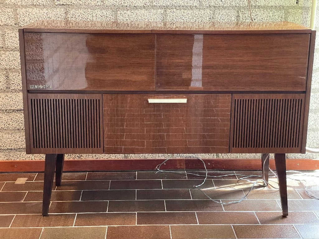 Prachtig vintage muziekmeubel Loewe Opta, Ophalen, Gebruikt, Overige typen