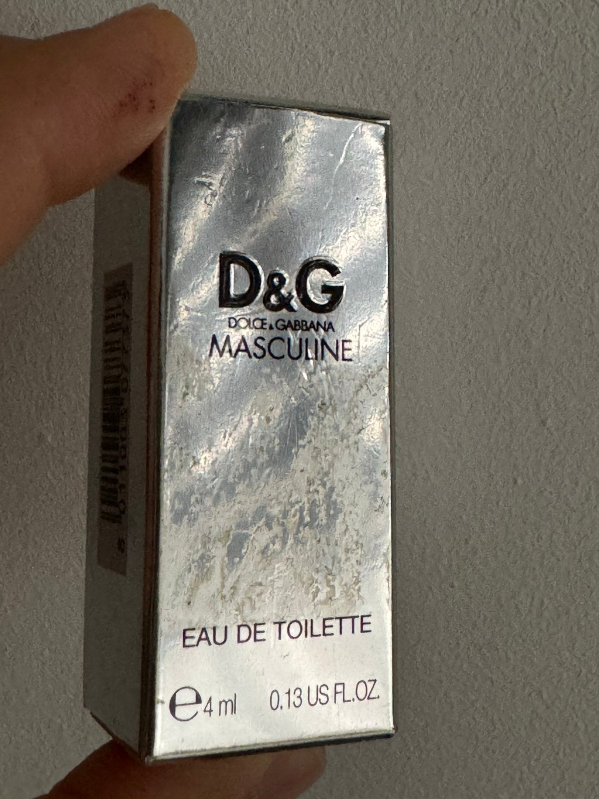 D&G Dolce & Gabanna Masculine 4ml miniatuur, Verzenden, Nieuw