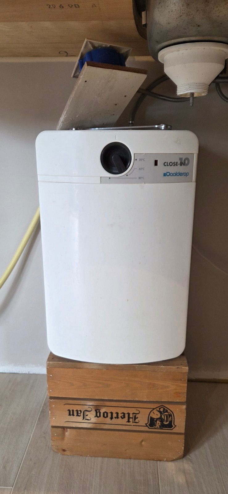 Daalderop Close-in boiler 10l, Ophalen, Gebruikt, Aardgas, Terugslagbeveiliging (TTB)