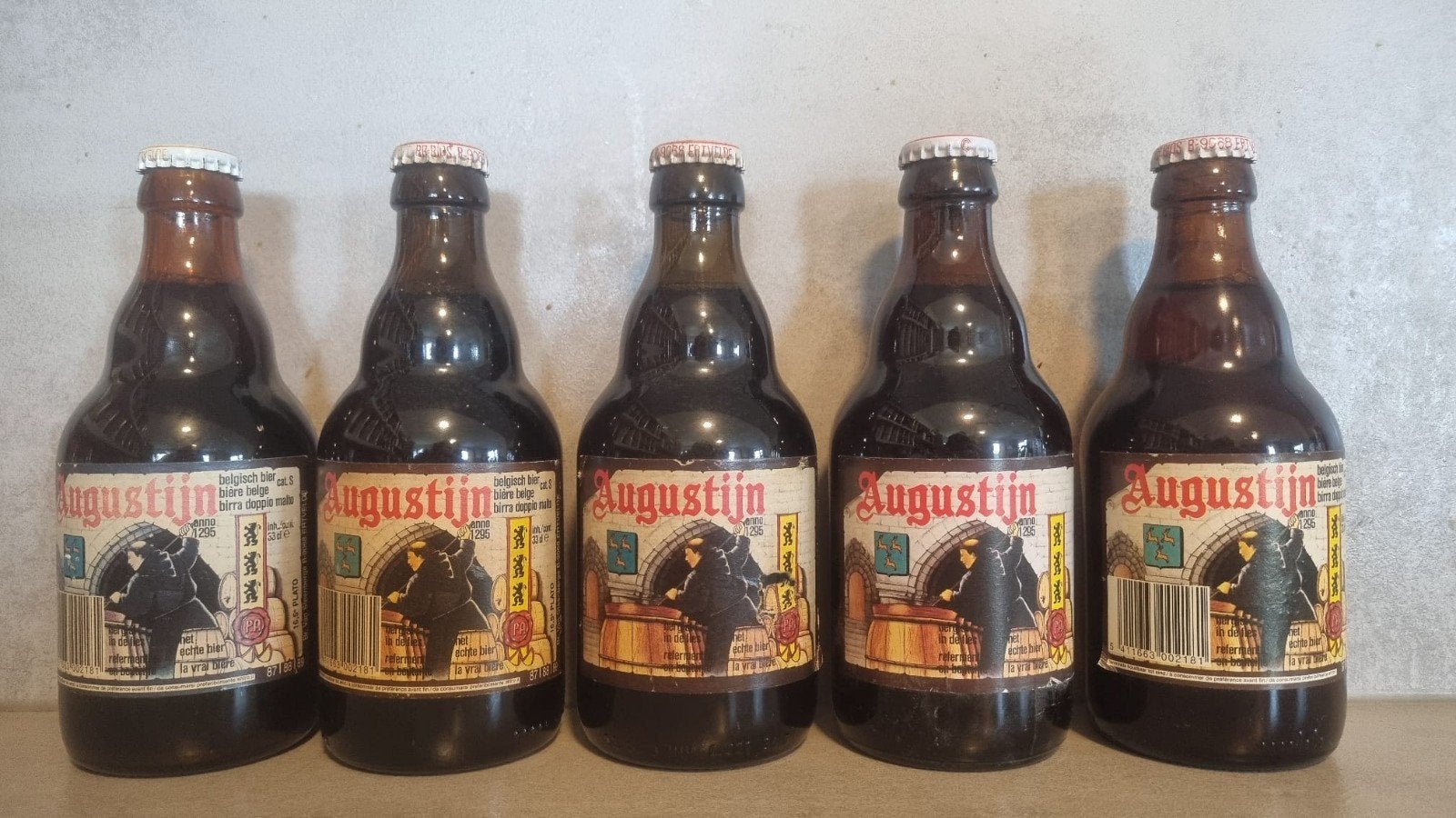 5x Augustijn, Steenberge / BIOS, Ertvelde - '87-'89 - '94, Ophalen of Verzenden, Zo goed als nieuw, Flesje(s), Overige merken