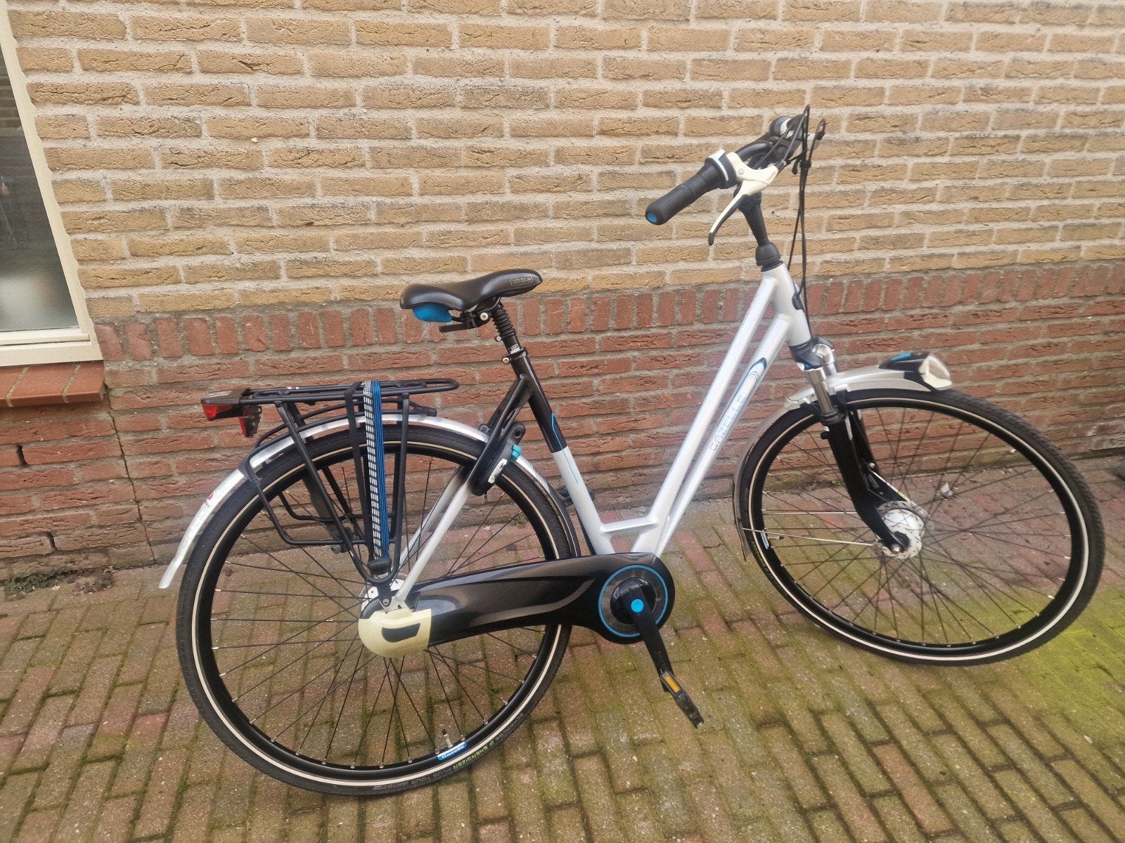 gazelle eclipse limited edition 53 cm zilver, Ophalen, 53 tot 56 cm, Versnellingen, Zo goed als nieuw