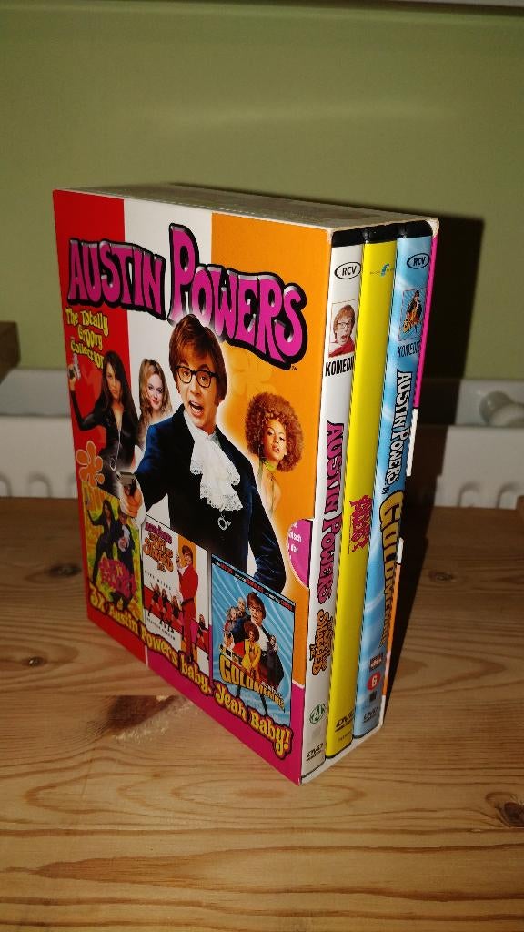 DVD set trilogy Austin Powers, Vanaf 16 jaar, Ophalen, Zo goed als nieuw, Actiekomedie