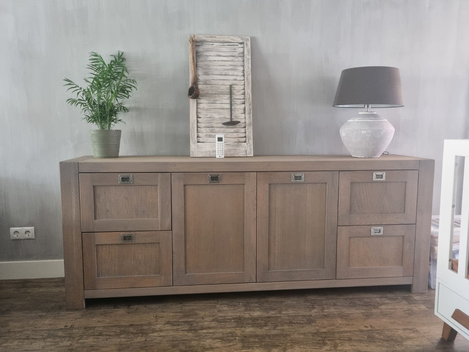 Dressoir/buffetkast/tvmeubel, Ophalen, Landelijk, Robuust, Eikenhout, Zo goed als nieuw