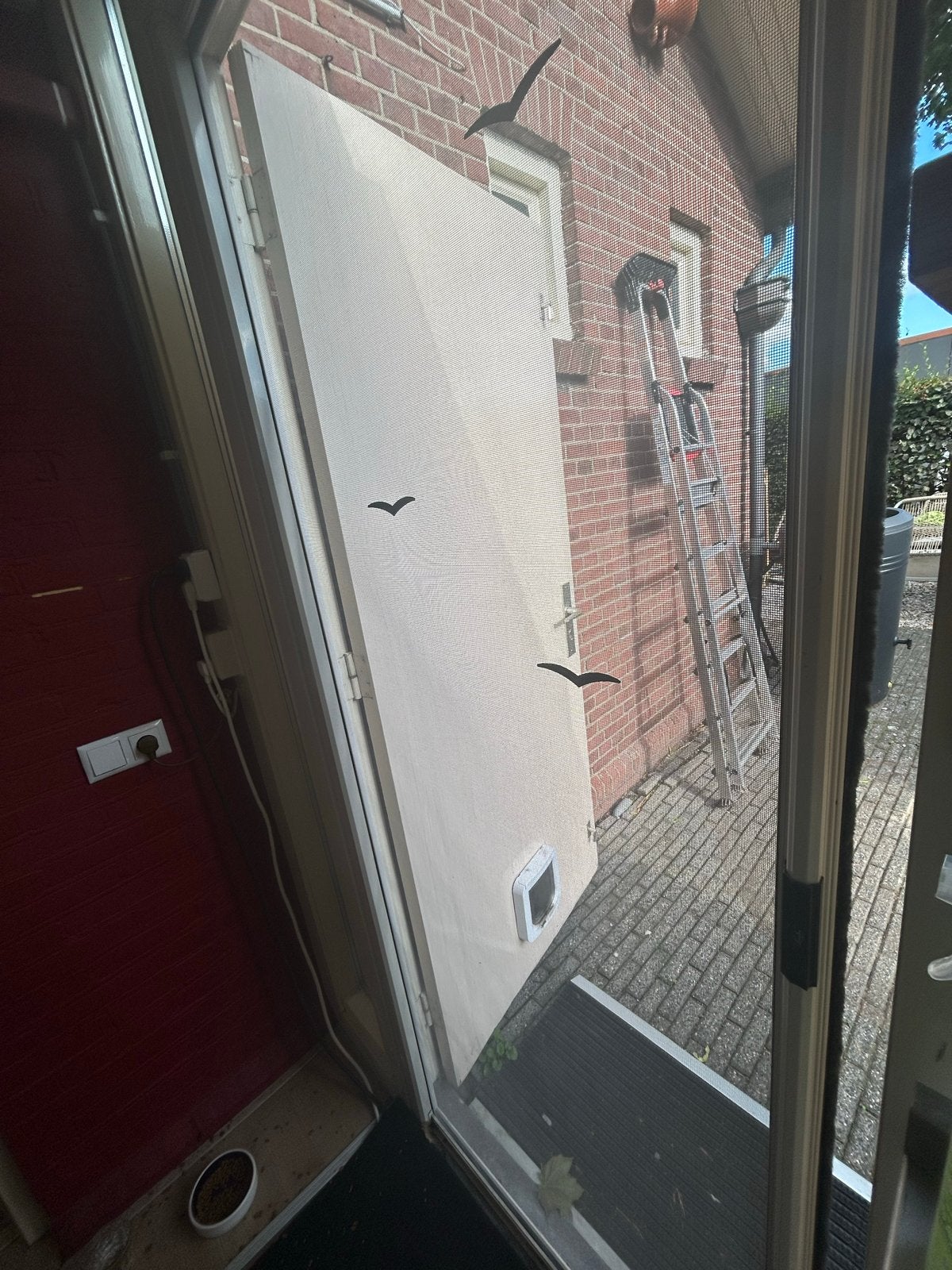 Hordeur Luxaflex, Ophalen, Kunststof, Gebruikt, 80 tot 100 cm