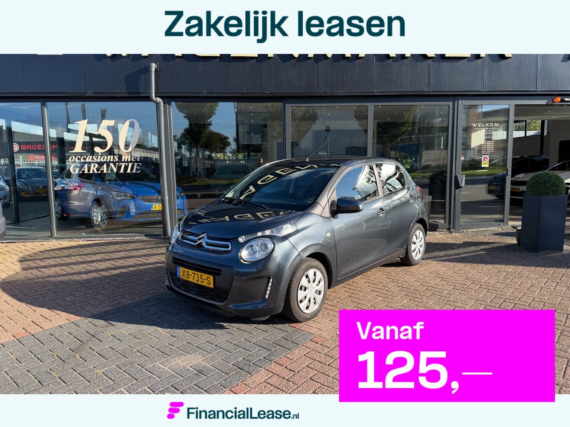 Citroen C1 1.0 VTi Feel Airco|Elekrtische pak|DealerOH, Voorwielaandrijving, Stof, Gebruikt, Euro 6
