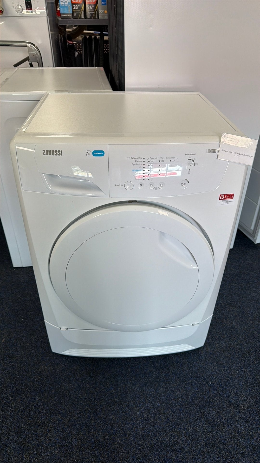 Zanussi Lindo 100 condensdroger 7kg incl garantie&bezorgen, Ophalen, Nulachtenvijftig.nl, Zo goed als nieuw, 85 tot 90 cm