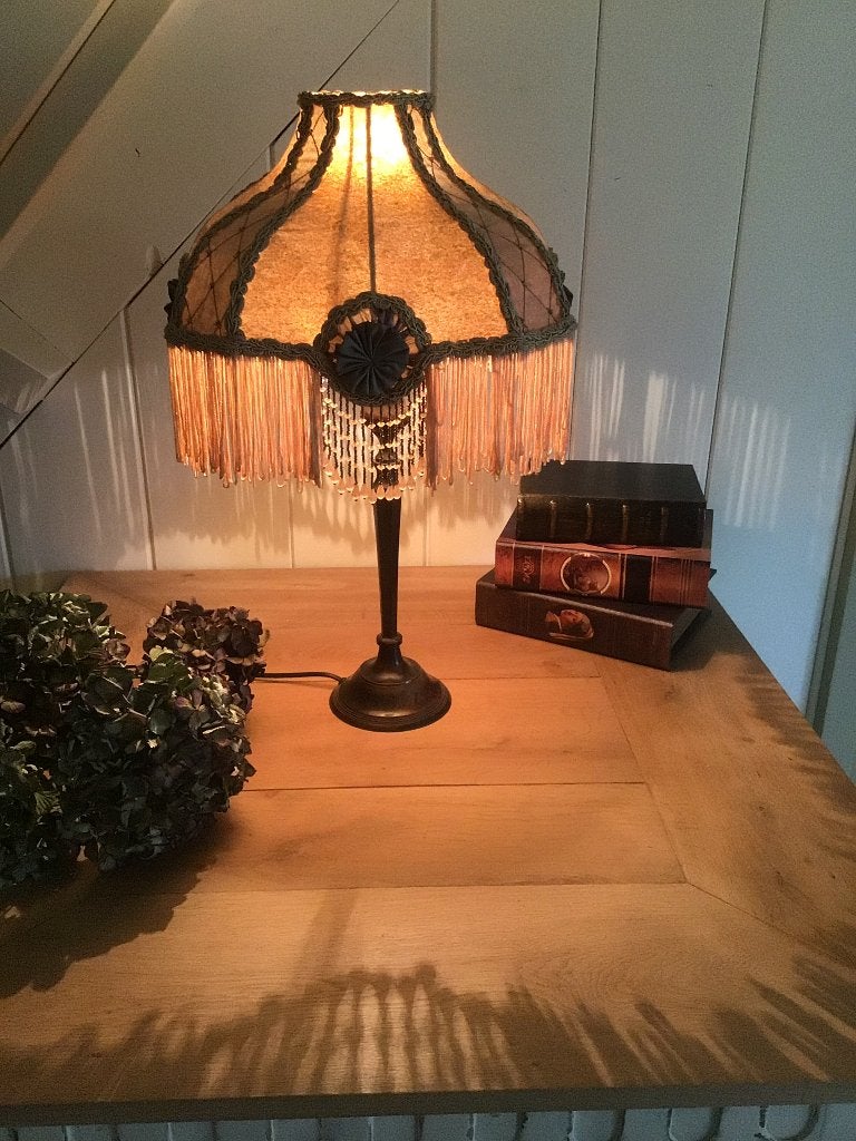 Barok schemerlamp met franje, Antiek en Kunst, Ophalen of Verzenden