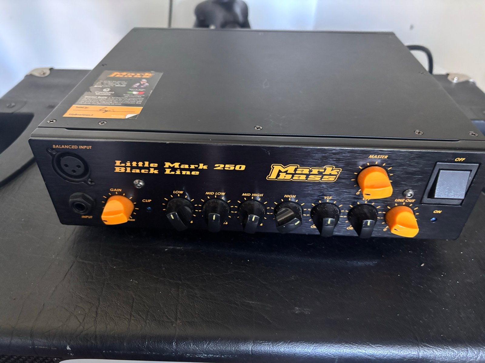 Markbass Little Mark 250 Black Line basversterker, Muziek en Instrumenten, Ophalen, Zo goed als nieuw, Basgitaar, Minder dan 50 watt