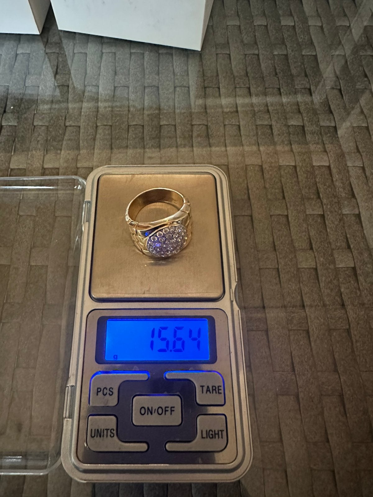 14 krt Ring, Ophalen, 19 tot 20, Heer, Zo goed als nieuw