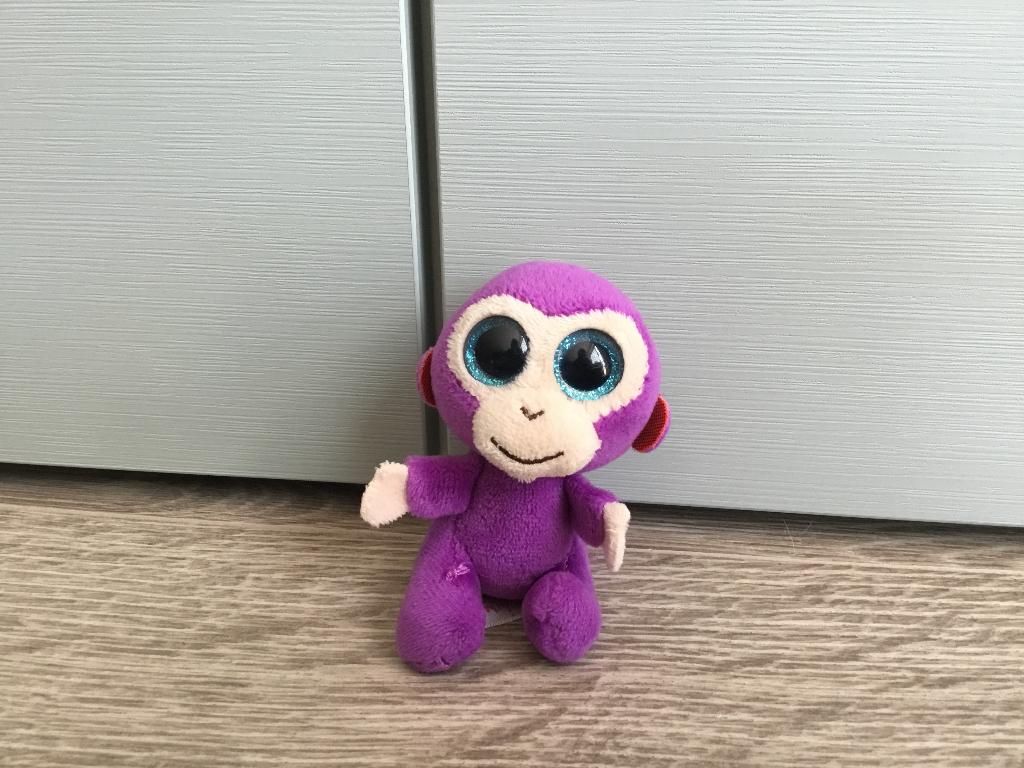 Beanie boo Ty sleutelhanger aap, Overige karakters, Zo goed als nieuw, Klein (minder dan 20 cm), Ophalen